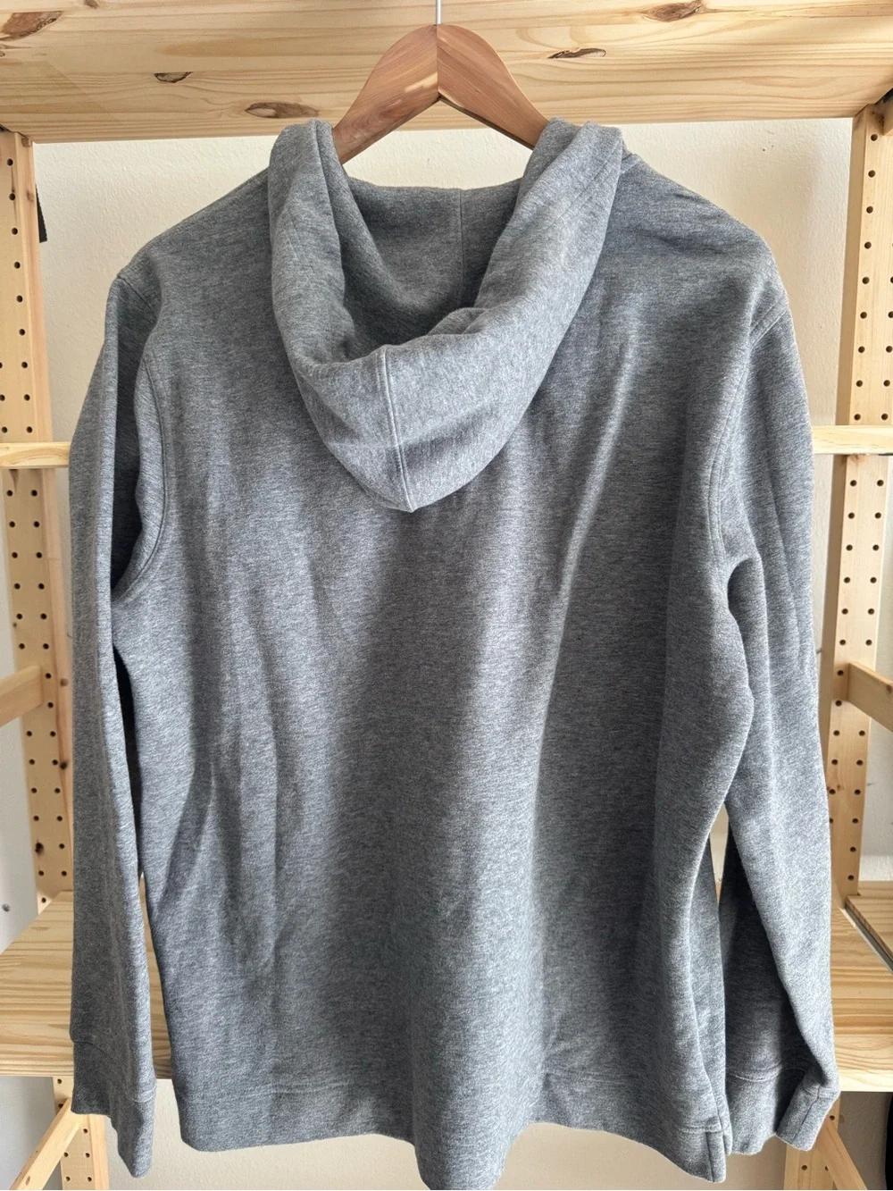 Banana Republic Gray Half-Zip Hooded Pullover